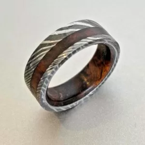 Damascus steel ring