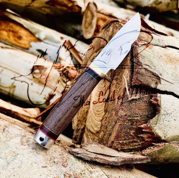 Handmade D2 Tool Steel Bowie Knife with Leather Sheath - Best Gift for Hunting & Camping - Image 5