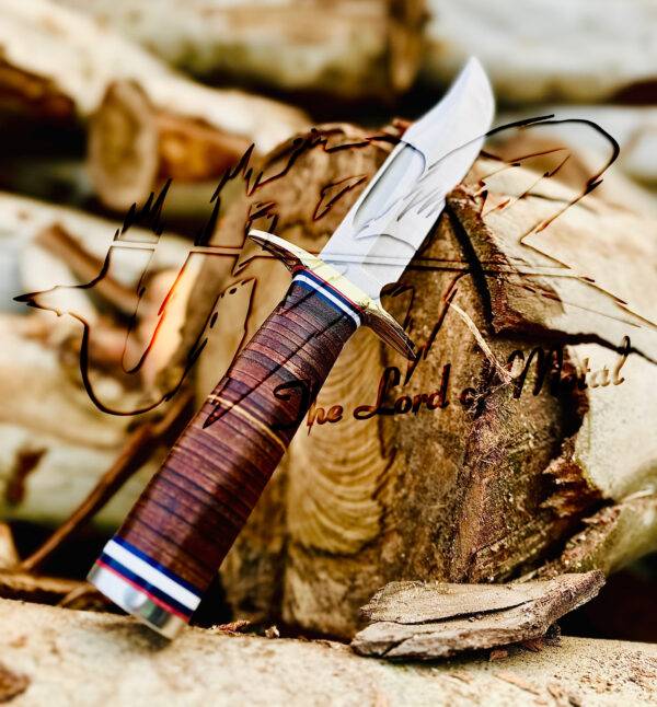 Handmade D2 Tool Steel Bowie Knife | Best Gift for Hunting & Survival | Leather Sheath - Image 2