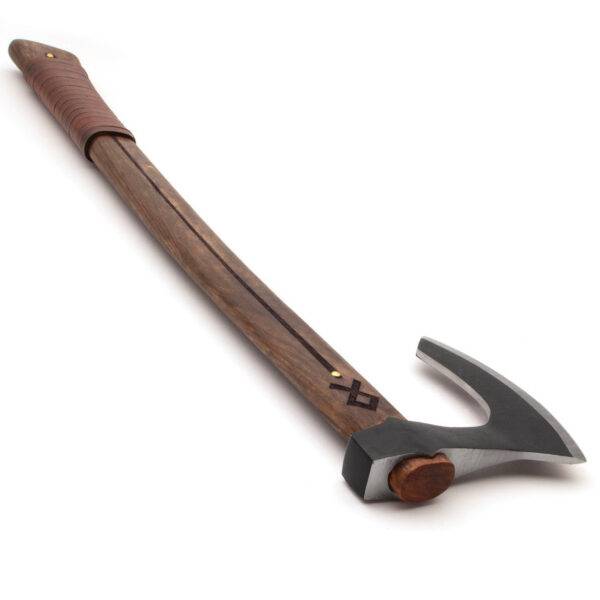 Othala Viking Bearded Axe Handmade Carbon Steel with Sheath & Free Gift Box - Image 4