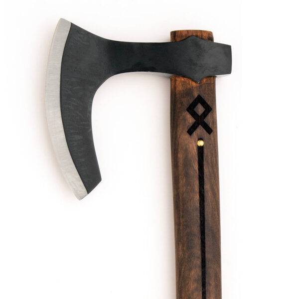 Othala Viking Bearded Axe Handmade Carbon Steel with Sheath & Free Gift Box - Image 5