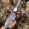 Damascus Steel Bowie Knife