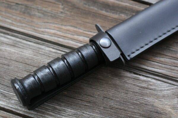 Ontario 498 Marine Combat Knife with Leather Sheath - KA-BAR USMC - Image 3