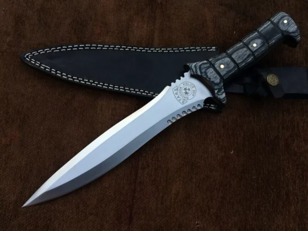 Jack Krauser Handmade Spring Steel Resident Evil 4 Knife Replica - RE4 Movie - Image 3