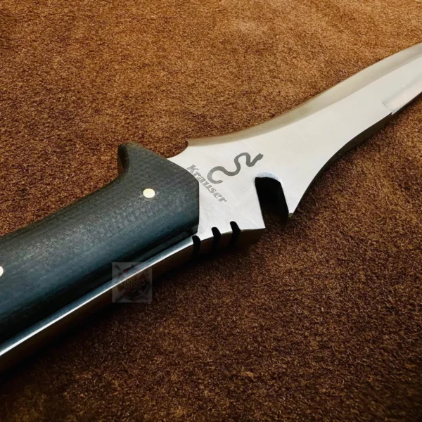 RE4 Jack Krauser Knife Replica – Carbon Steel Bowie Knife with Sheath – Best Gift - Image 3