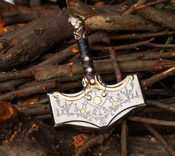 God Of War Ragnarok Mjolnir Thor's Hammer Souvenir Replica Hammer - Image 3