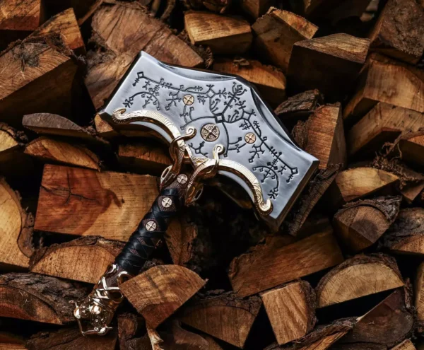 God Of War Ragnarok Mjolnir Thor's Hammer Souvenir Replica Hammer - Image 6